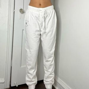 Plus Size Juicy Couture White Joggers